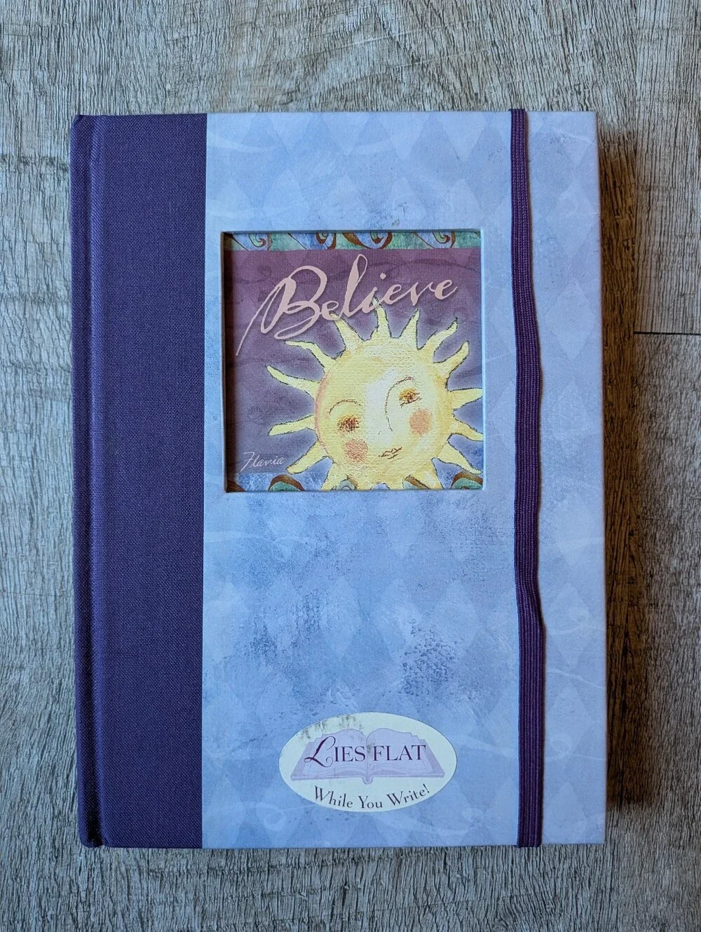 Flavia Weedn Believe Celestial Blank Journal Sun Moon Stars Whimsigoth Y2K